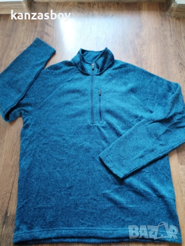 eddie bauer Half Zip - страхотна мъжка блуза КАТО НОВА L, снимка 9 - Блузи - 52641353