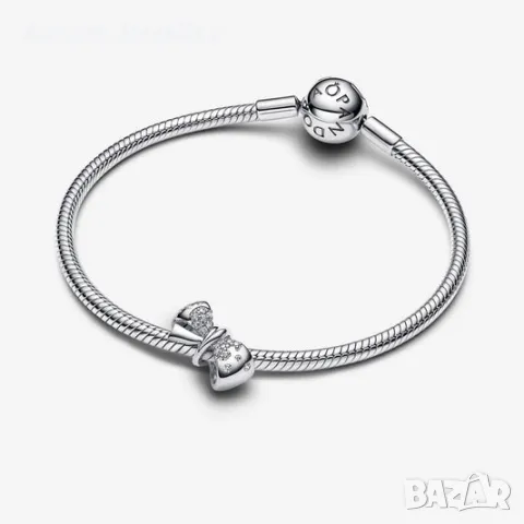 Pandora Талисман ''Sparkling Bow", снимка 2 - Гривни - 48621117