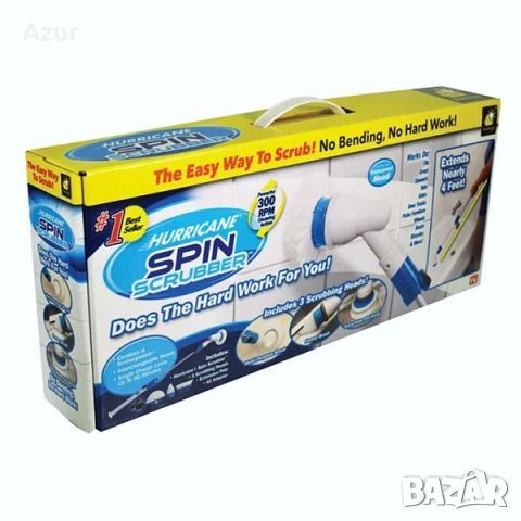 Иновативна електрическа четка за почистване Spin Scrubber, 3 приставки, снимка 6 - Други стоки за дома - 46220508