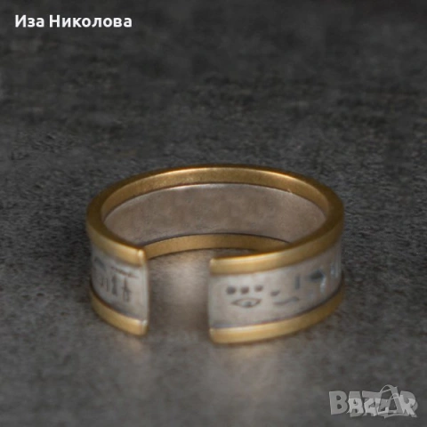 Сребърен пръстен котка, рози, перла, окото на Ра, снимка 11 - Пръстени - 41906917