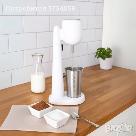 Стоящ фрапе миксер Muhler FMX-277S, 100W, Метална чаша, снимка 2 - Миксери - 50967374