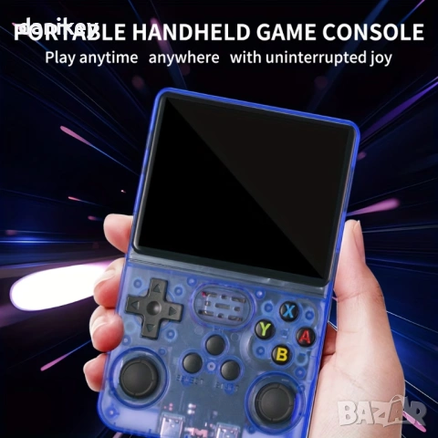 Джобна Конзола с хиляди игри R36S 64GB Лилава, снимка 3 - Други игри и конзоли - 53810829