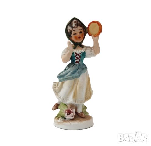 Старинна порцеланова фигурка на танцуващо момиче(4.2), снимка 1 - Антикварни и старинни предмети - 46374681