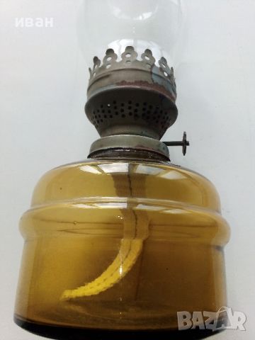 Стара газена лампа, комплект със стъклото., снимка 5 - Антикварни и старинни предмети - 45885787