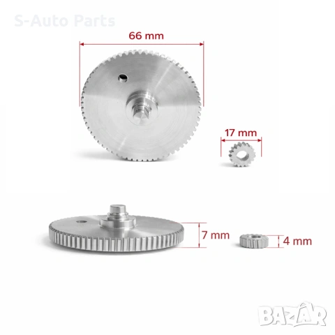 Зъбни колела за мотор на люк (шибидах) за Mercedes A-Class W168 (1996-2005), снимка 2 - Части - 54192448