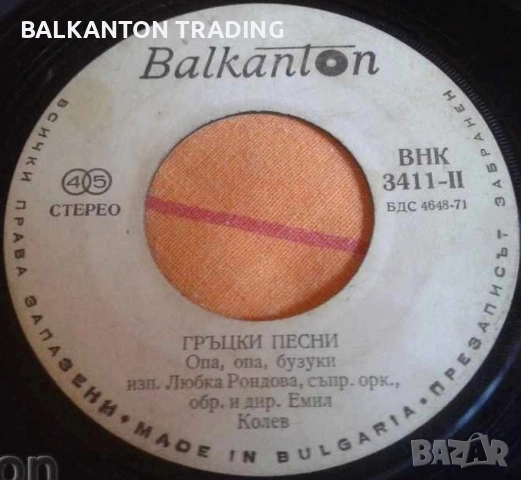 Гръцки песни. Разнообразие от ЕВТИНИ плочи на БАЛКАНТОН, снимка 11 - Грамофонни плочи - 43687035