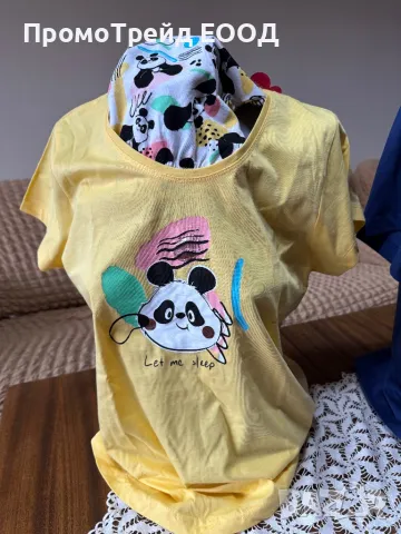 Нова дамска пижама XL Виенетта Vienetta къс ръкав и гащи, снимка 2 - Бельо - 49784117