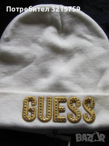 Нова с етикет Оригинална дамска шапка ,бяла ,марка GUESS, снимка 1 - Шапки - 48929817