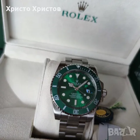 Мъжки луксозен часовник Rolex Submariner "Hulk" Green Dial M116610LV-0002, снимка 17 - Мъжки - 47226669