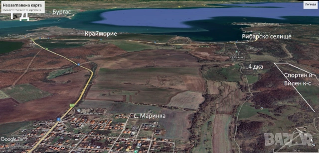 Парцел в град Бургас, в.з.Черниците, до Море, Конна база и Wakepark