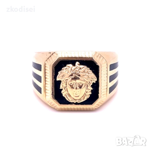 Златен мъжки пръстен 13,26гр. размер:66 14кр. проба:585 модел:26794-1