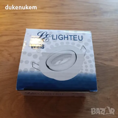 НОВ! Комплект от 10 бели алуминиеви рамки за вграждане – въртящи се, снимка 7 - Лед осветление - 50281073