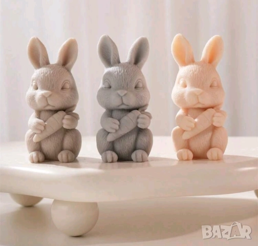 Молд заек с морков 10,4 см