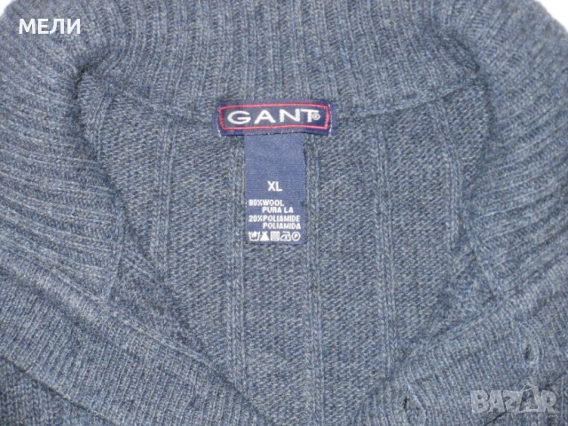 GANT мъжки зимен пуловер вълна XL, снимка 6 - Пуловери - 52803799