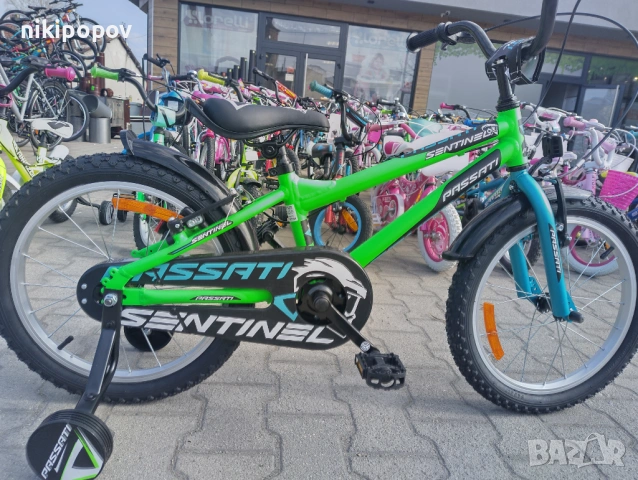 PASSATI Алуминиев велосипед 18" SENTINEL зелен, снимка 12 - Велосипеди - 53772956