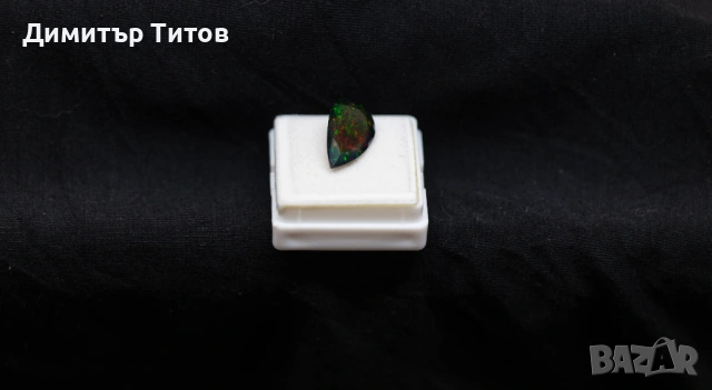 3.46кт Натурален Черен Опал, снимка 4 - Колиета, медальони, синджири - 53738150