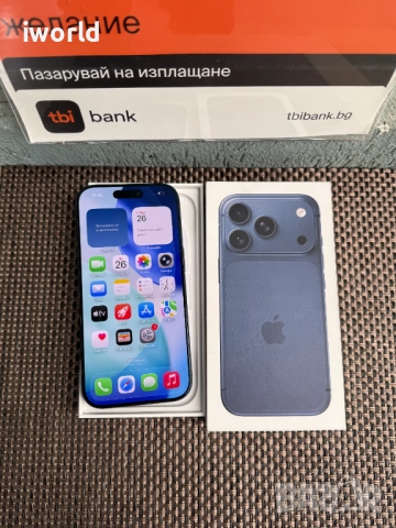 Гаранция! iPhone 17 Pro Deep blue Лизинг от 83лв/м син 10 зареждания, снимка 7 - Apple iPhone - 52547211