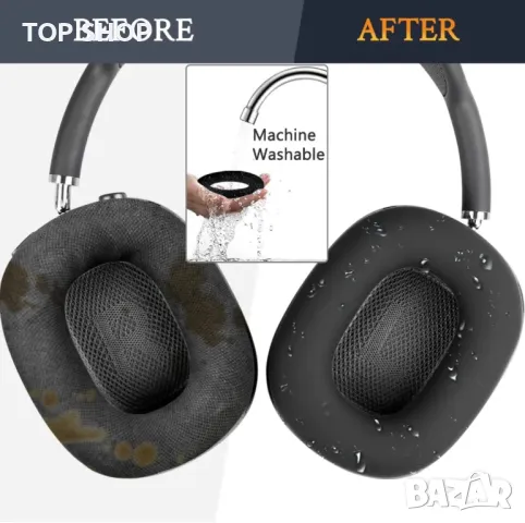 Резервен комплект SOULWIT за AirPods Max, черно, снимка 2 - Слушалки и портативни колонки - 49937980