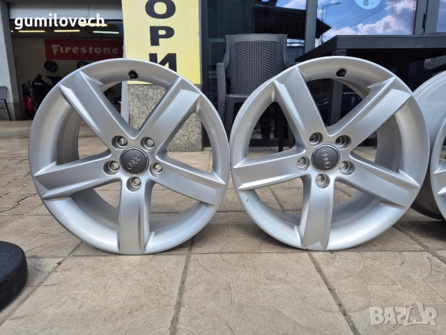 4бр.Оригинални Джанти Ауди А4/B8/Q5-17 цола , снимка 5 - Гуми и джанти - 51892811