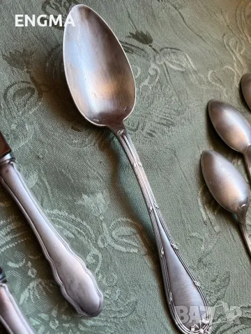 сребърни лъжици проба 90, снимка 8 - Антикварни и старинни предмети - 48358344