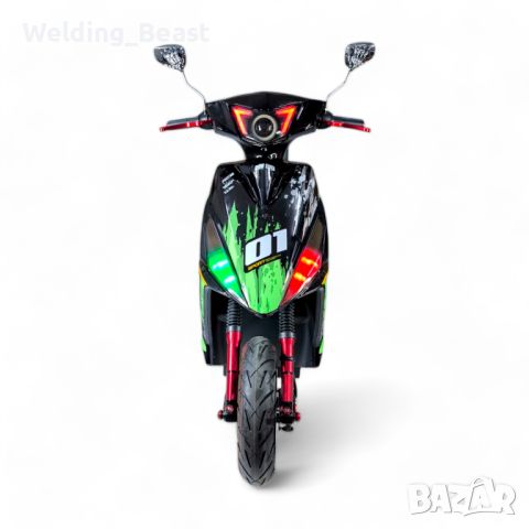 Скутер на ток SG Racing 3000W - Зелен, снимка 2 - Мотоциклети и мототехника - 45159909