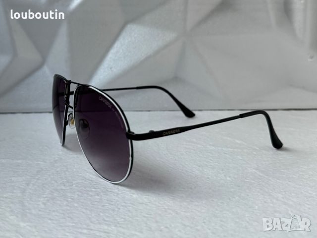 Слънчеви очила Carrera мъжки слънчеви очила авиатор 3 цвята, снимка 4 - Слънчеви и диоптрични очила - 45585723