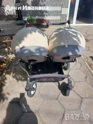 Количка за близнаци , снимка 2 - Детски колички - 51609454