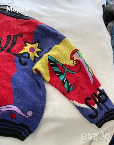 Красиво pinup плетено яке с подплата и апликации от Флорида, снимка 5 - Якета - 49728263