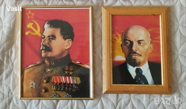 Портрети Сталин, Ленин