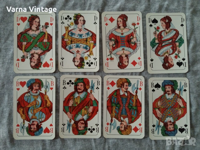 Чифт колекционерски карти за покер НОВИ в в оригинален калъф. Bielefelder Karten Германия., снимка 5 - Карти за игра - 54138704