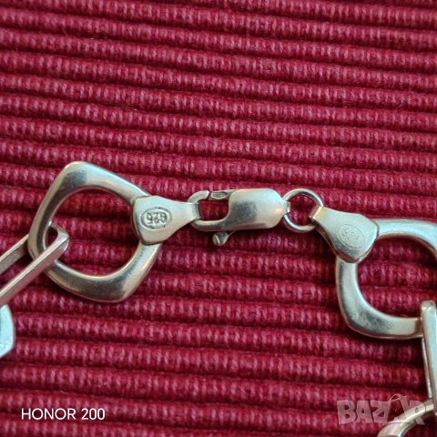 Дамска сребърна гривна. , снимка 5 - Гривни - 53667657