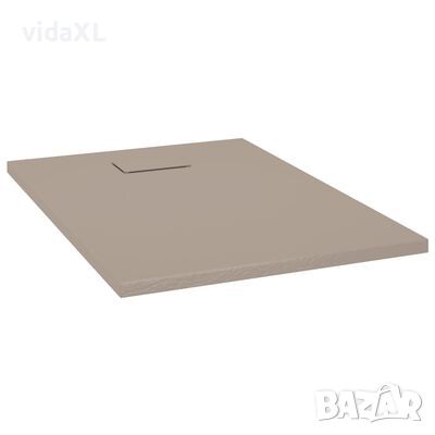 vidaXL Душ корито, SMC, кафяво, 100x70 см(SKU:148926, снимка 1 - Други - 45598191