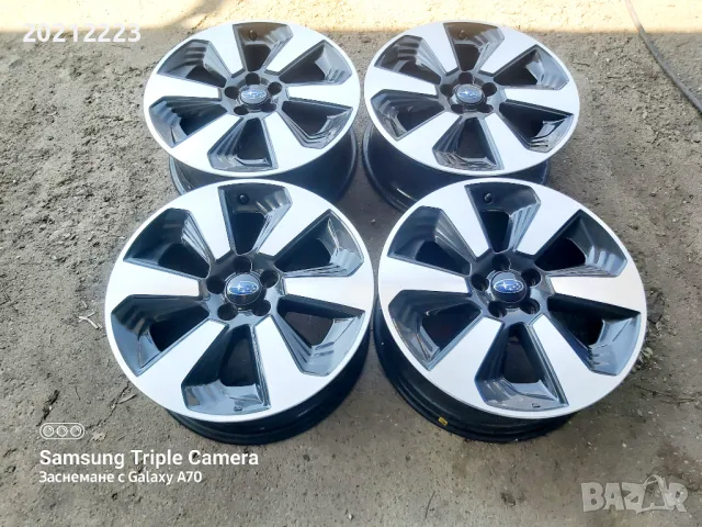 4 броя алуминиеви джанти за Subaru Forester,Legasy,Impreza 17, снимка 2 - Гуми и джанти - 49772282