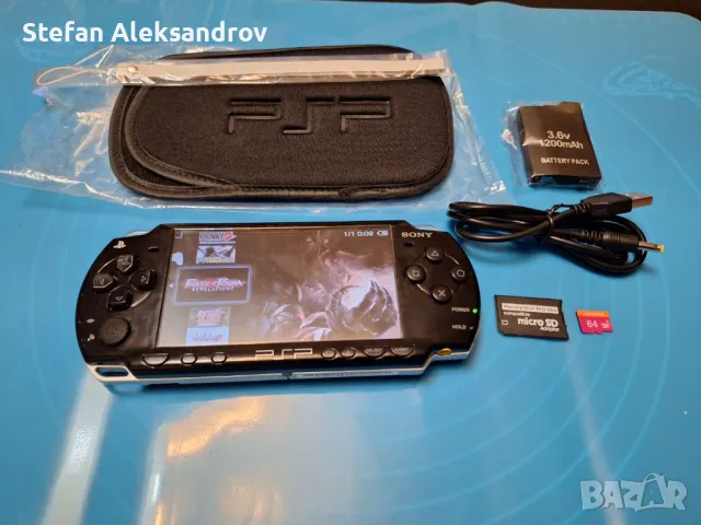 PSP 2004 + 64GB SD карта + игри, снимка 2 - PlayStation конзоли - 48457881