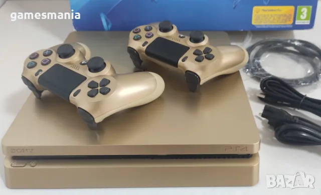 [ps4] Изцяло Обслужен Пълен Комплект Playstation 4 Slim GOLD, снимка 6 - PlayStation конзоли - 48590427