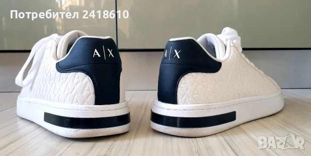 Armani Exchange A/XLeather Mens Size 42/26.9см ОРИГИНАЛ! Мъжки спортно - елегантни обувки естествена, снимка 6 - Кецове - 53746636
