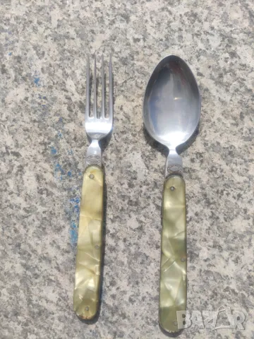 Продавам вилица и лъжица Петко Денев, снимка 3 - Прибори за хранене, готвене и сервиране - 49688067