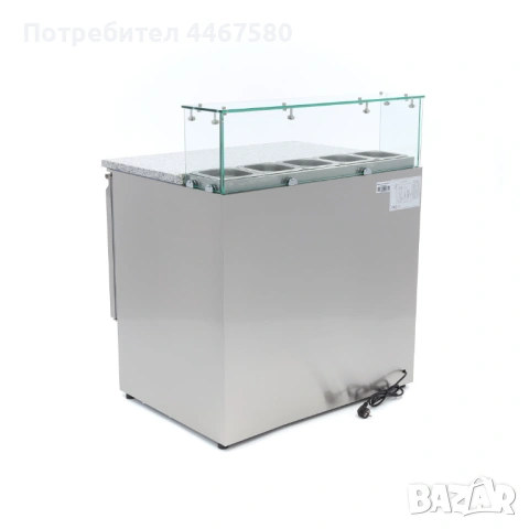 Охлаждаема пица маса с гранитна работна повърхност – 2 врати, снимка 3 - Обзавеждане на кухня - 54064047