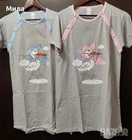 Нощници за бременни и кърмачки, снимка 3 - Дрехи за бременни - 51041826