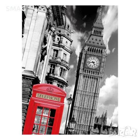 Пъзел Big Ben Red Telephone Box (500 части) S_1239643, снимка 2 - Пъзели - 48784146