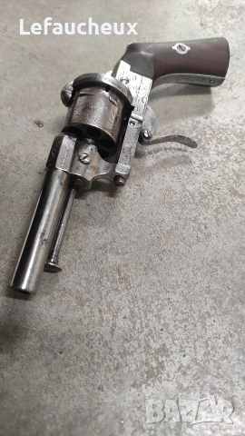 Антика Уникат Лефуше Револвер 7 кал., снимка 11 - Антикварни и старинни предмети - 53219284