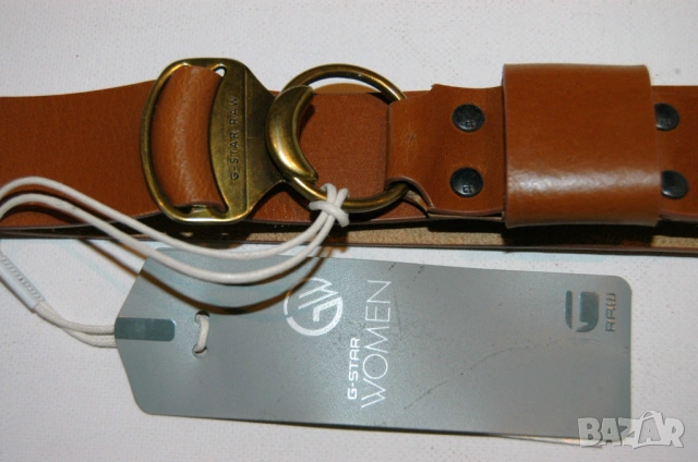 G-star оригинален колан от естествена кафява кожа, снимка 2 - Колани - 53244279