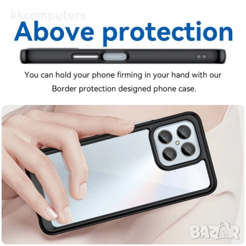 Honor 70 Lite Силиконов Калъф Anti-drop TPU + Acrylic и Протектор, снимка 3 - Калъфи, кейсове - 52506842