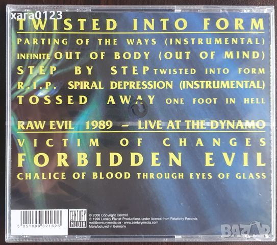 Forbidden – Twisted Into Form, снимка 2 - CD дискове - 45747137