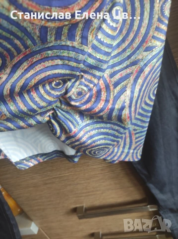 Дамски тъмносин еластичен панталон , снимка 5 - Панталони - 53666652