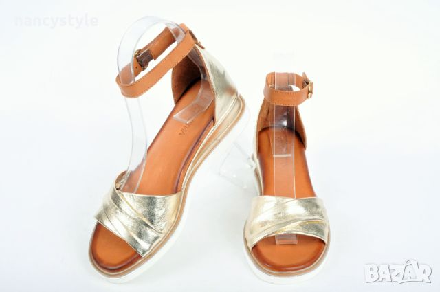 СЕЗОН'24! Дамски сандали затворена пета - Големи размери - Два цвята, снимка 7 - Сандали - 45397682