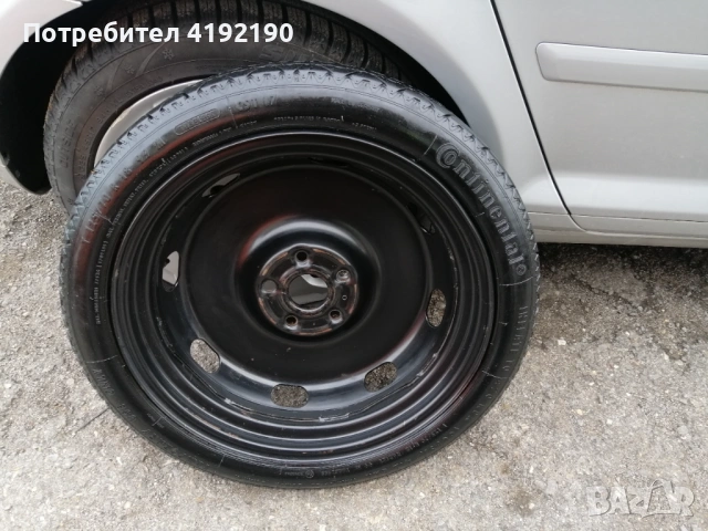 Продавам резервна гума тип патерица за Ауди А3 /8P, снимка 4 - Гуми и джанти - 53591612