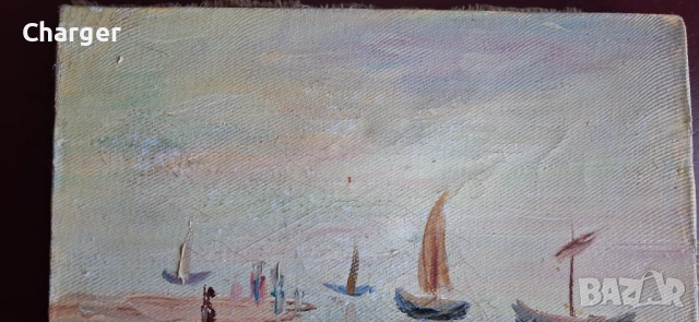 Стара картина, подписана!, снимка 3 - Картини - 53225033