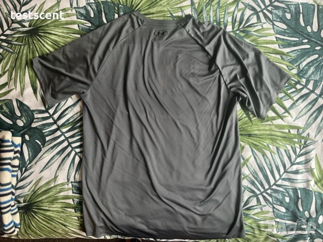 Мъжка тениска Vintage Under Armour Grey Sport T Shirt XL, снимка 2 - Тениски - 52463455