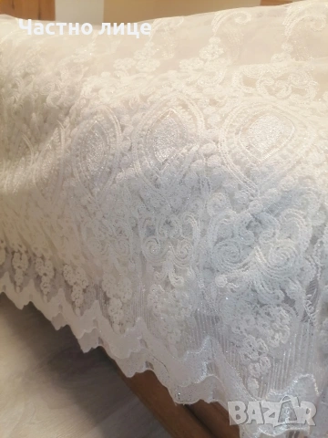 3,00 ш. /2,50 в. Ново перде, цвят екрю, снимка 2 - Пердета и завеси - 53134215